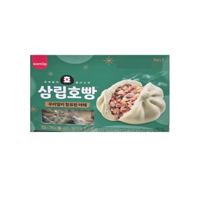 삼립 우리밀 야채 호빵, 90g, 12개