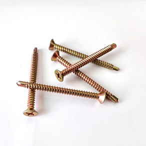 접시머리 양날피스 직결나사 천연색(황색) 소량판매, 황색8x13mm(60개), 1개