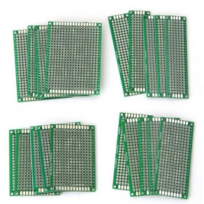 velton 만능기판 양면기판 PCB DIY LED기판 납땜 제작용PCB기판, 8X12 PCB 기판, 1개