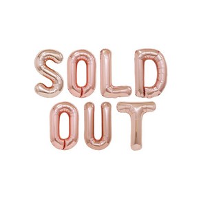 고백하는날 브라이덜샤워 SOLD OUT 컨페티풍선 세트, 1set, 로즈골드SOLDOUT은박