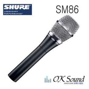 SHURE 슈어 SM86 보컬 라이브 스피치 레코딩용 마이크