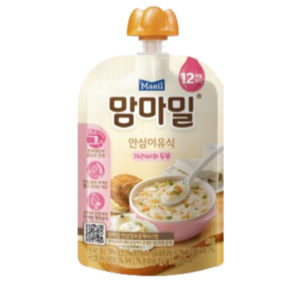 맘마밀 매일 안심이유식 6개월부터, 12m~ 가리비와두부, 100g, 10개