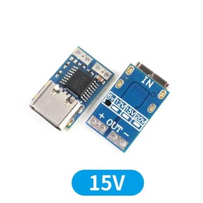 호환 PDC004-PD PD 디코이 모듈 USB-C 9V 12V 15V 20V DC 고정 전압 전력 트리거 노트북용 C타입 암 입력 5A, [02] 15V, 1개