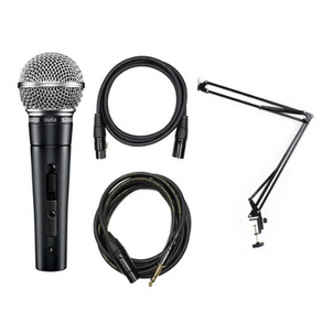 SHURE 슈어 SM58SK 보컬용 마이크 (스위치있음), SM58 SK 마이크+2관절 스탠드