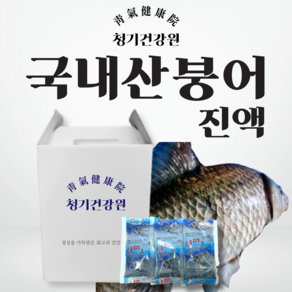 [녹용진액 첨가] 자연산붕어진액 즙 110ml x 60포 l 비리지않은 진한 맛, 1개