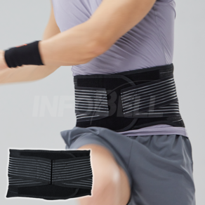 [인포벨]인크레디웨어 등 압박밴드 의료기기 INCREDIWEAR BACK BRACE, 1개