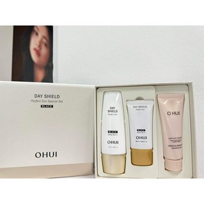 LG 오휘 데이쉴드 퍼펙트 선 블랙 2종 기획 세트 (50ml+30ml+클렌징폼), 1세트