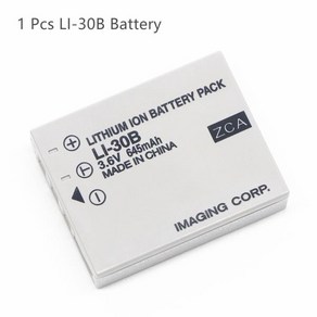 올림푸스 러스 버브 디지털 카메라 S μ-Mini Li-30B 배터리, 03 1 PCS LI30B Battey, 1개