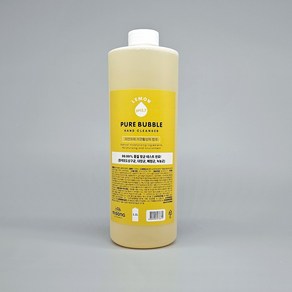 퓨어 버블 핸드 클렌저 버블 타입 핸드 워시 1 100ml, 레몬향, 2개, 1.1L