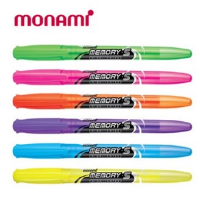 monami [monami]모나미 메모리 S 형광펜 (6가지컬러), 보라