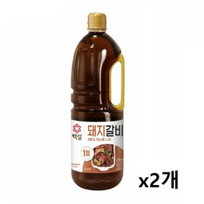 백설 돼지갈비 양념, 2.05kg, 2개