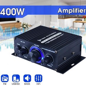 홈 디지털 앰프 스테레오 오디오 전력 증폭기 200W+200W 듀얼 채널 파워 125x75x40mm(786218), 5개, 01 TRANSPARENT