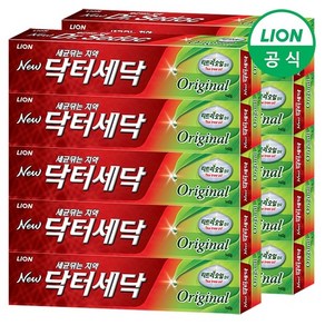 라이온 닥터세닥 오리지날 치약 140g, 10개