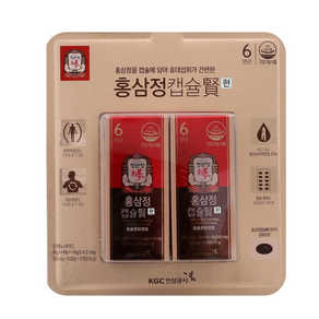 Cheongkwanjang Red Ginseng Capsule 500mg x 100캡슐 정관장 홍삼정캡슐 현, 1개, 100정