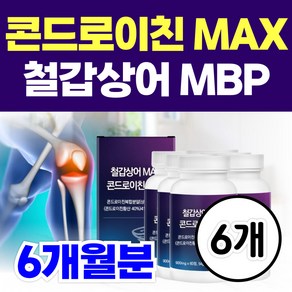 철갑상어 콘드로이친 맥스 1200 미국 프리미엄 상어연골 홈쇼핑 콘도로이친 MBP, 6개, 60정