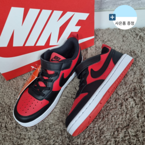 [국내매장정품] 나이키 NIKE 아동 신발 스니커즈 코트 버로우 로우 리크래프트 레드 SECCBL002 사은품 증정