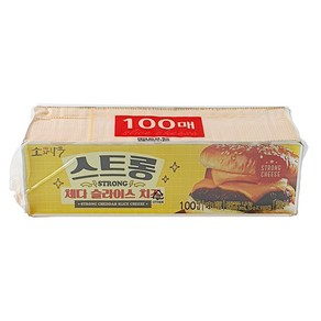 동원 소와나무스트롱 체다슬라이스치즈 (100매) 자연치즈50%, 4개, 1.8kg