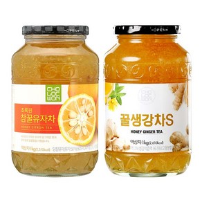 초록원 참꿀유자차 +꿀생강차S (2kg)