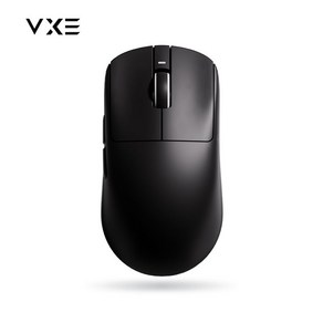 VXE R1 SE+ PLUS 잠자리 마우스 초경량 무선 게이밍 마우스 PAW3395, 블랙