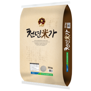 천년미가20kg/ 찹쌀이 섞여 찰진 쌀, 1개, 20kg