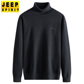 JEEP SPIRIT 지프 스피릿 니트 긴팔티 남성 가을 겨울 뉴 패션 캐주얼 두꺼운 기모 스웨터 따뜻한 긴팔 컬러 탑 긴소매 남자 니트 긴팔티 8803