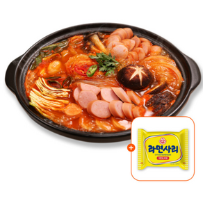 스테프 킹 화끈한 부대찌개 1kg 3 팩 라면사리 1개증정 간편식 대용량 유통기한 임박 24.10.11까지, 3개