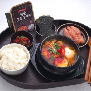 [셰프의손맛] 해물 순두부찌개 밀키트 230g 최인선 셰프의 맛있는 집밥 반찬 캠핑요리 간편식, 1개, 230ml