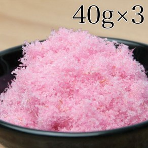 사쿠라 덴부 40g 3개 벚꽃 전분 일본 치라시 스시 토핑 도시락 꾸미기, 120g, 1개