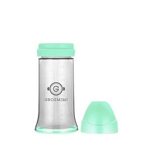 그로미미 실리콘 일회용젖병 250ml, 아쿠아그린, 1개