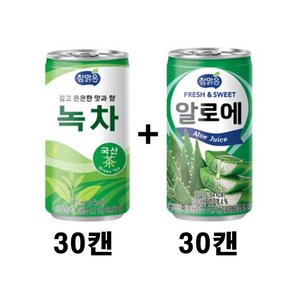 대일 참맑은 알로에 175ml 30개 + 녹차 175ml 30개, 60개