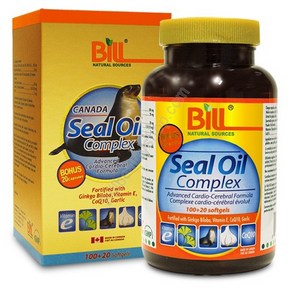 (빌) 물범유 컴플렉스 120/300정 (Bill Seal Oil Complex 120softgels), 120 softgels, 1개