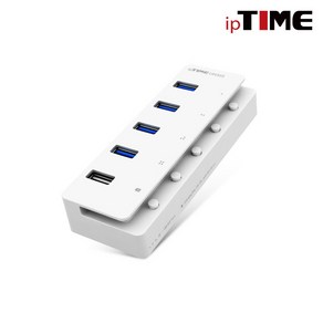 iptime UH305 USB3.04개/충전전용포트1개/개별스위치/LED라이트/아답터포함, 1개