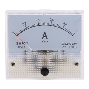 전문 아날로그 전류 패널 앰프 전류계 게이지 미터 2.5 자동 회로 측정 테스터 9 유형의 정확도, 1A, 1개
