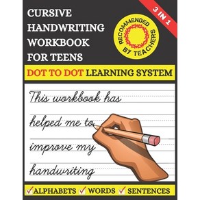 Cusive Handwiting Wokbook Fo Teens: Lean to Wite Cusive Fo Kids & Teens With Tacing Pactic... Papeback, Independently Published