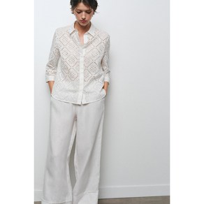 ZARA 자라 펀칭 자수 셔츠 4786/075 4786075