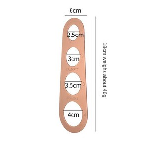 스파게티 눈금자 내구성 스테인레스 스틸 파스타 측정 도구 손 장치, 1개