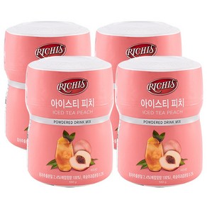 리치스 아이스티 피치 분말, 550g, 1개입, 4개