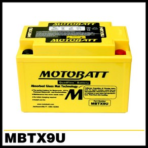 [MBTX9U - 12V11AH][MOTOBATT] 모토뱃 모토배터리 AGM배터리 [혼다]실버윙 인테그라[야마하]FZ1[킴코]다운타운125/300 [스즈끼][가와사키][BMW], 1개