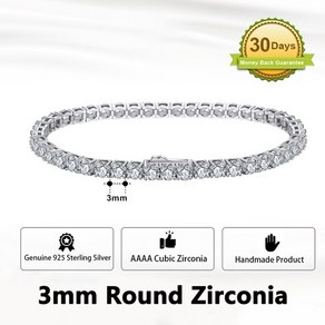 모이사나이트 테니스 팔찌 다이아몬드 대체석 orsa jewels bezel round