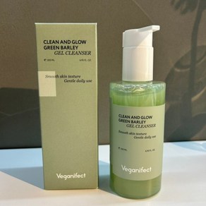 정품배송 비건이펙트 클린 앤 글로우 청보리 LHA 젤클렌저 weVegan CLEAN AND GLOW, 250ml, 1개