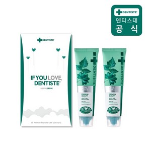 [덴티스테] 2P 선물세트 뉴 플러스화이트 치약 100g 2개, 상세 설명 참조