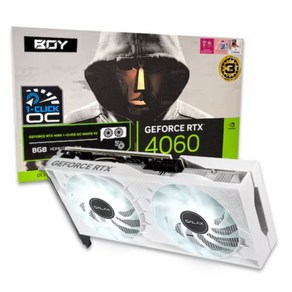 [GALAX] 갤럭시 BOY GeFoce RTX 4060 WHITE OC V2 D6 8GB