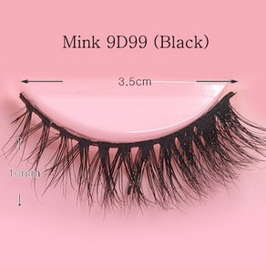 돌모아 구체관절인형 메이크업 인형전용 속눈썹 - Mink 9D99 (Black), 본품, 1개