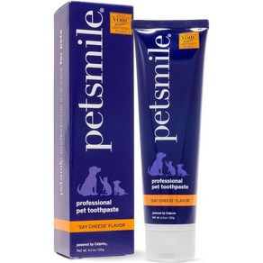 Petsmile 프로페셔널 애완동물 치약 고양이 및 개 치아 청소 용품 플라크 타르타르 구취 제어 VOHC 허용 치과 관리 필수품런던 브로일 2.5온스, Say Cheese_4.2 Ounce (Pack of, 4.2 Ounce (Pack of 1), 1개