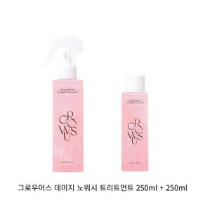 그로우어스 데미지 노워시 광채 트리트먼트 250미리 1+1 더블, 2개, 250ml