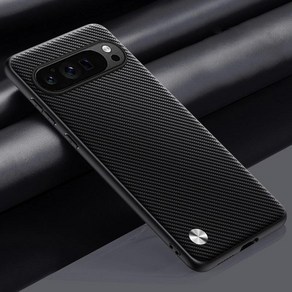 Google Pixel 9 Po XL용 실리콘 범퍼 휴대폰 케이스 뒷면 커버 Capa Fundas, 01 Fo Pixel 9 Po XL, 08 Cabon Black, 1개