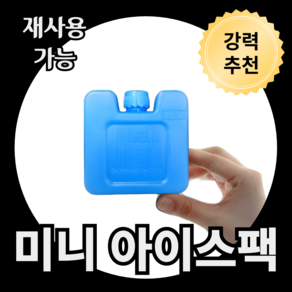 트렌드태그 미니 아이스팩 7X7 100ml 캠핑 이유식 보냉백, 1세트, 3개