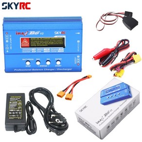 SKYRC-오리지널 IMAX B6V2 충전기 디지털 RC Lipo NiMh 배터리 밸런스 충전기 및 AC DC 60W 어댑터 온도 센서 jst, 04 As shown