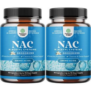 Natues Caft N-아세틸 시스테인 600mg 데오도리즈 90캡슐 2팩, 2개, 90정