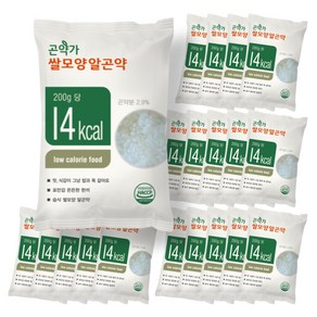 [곤약가] 14kcal 쌀모양알곤약 곤약쌀 곤약미, 200g, 20개